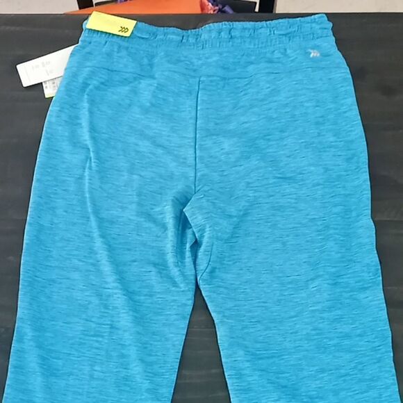 All In Motion soft gym pants teal green size of large teens 12 14 - Picture 4 of 9